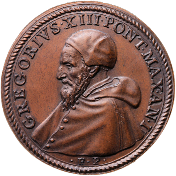 Münze von Papst Gregor XIII